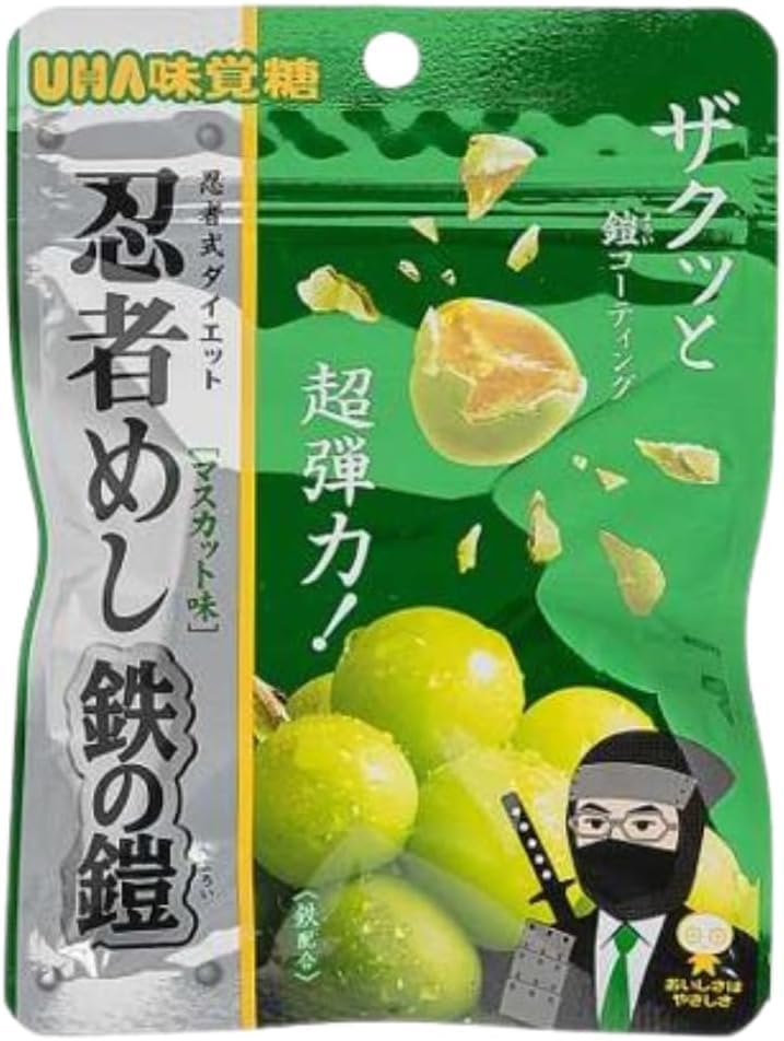 Amazon | 【まとめ買い4袋】忍者めし 鉄の鎧 マスカット味 40g×4袋
