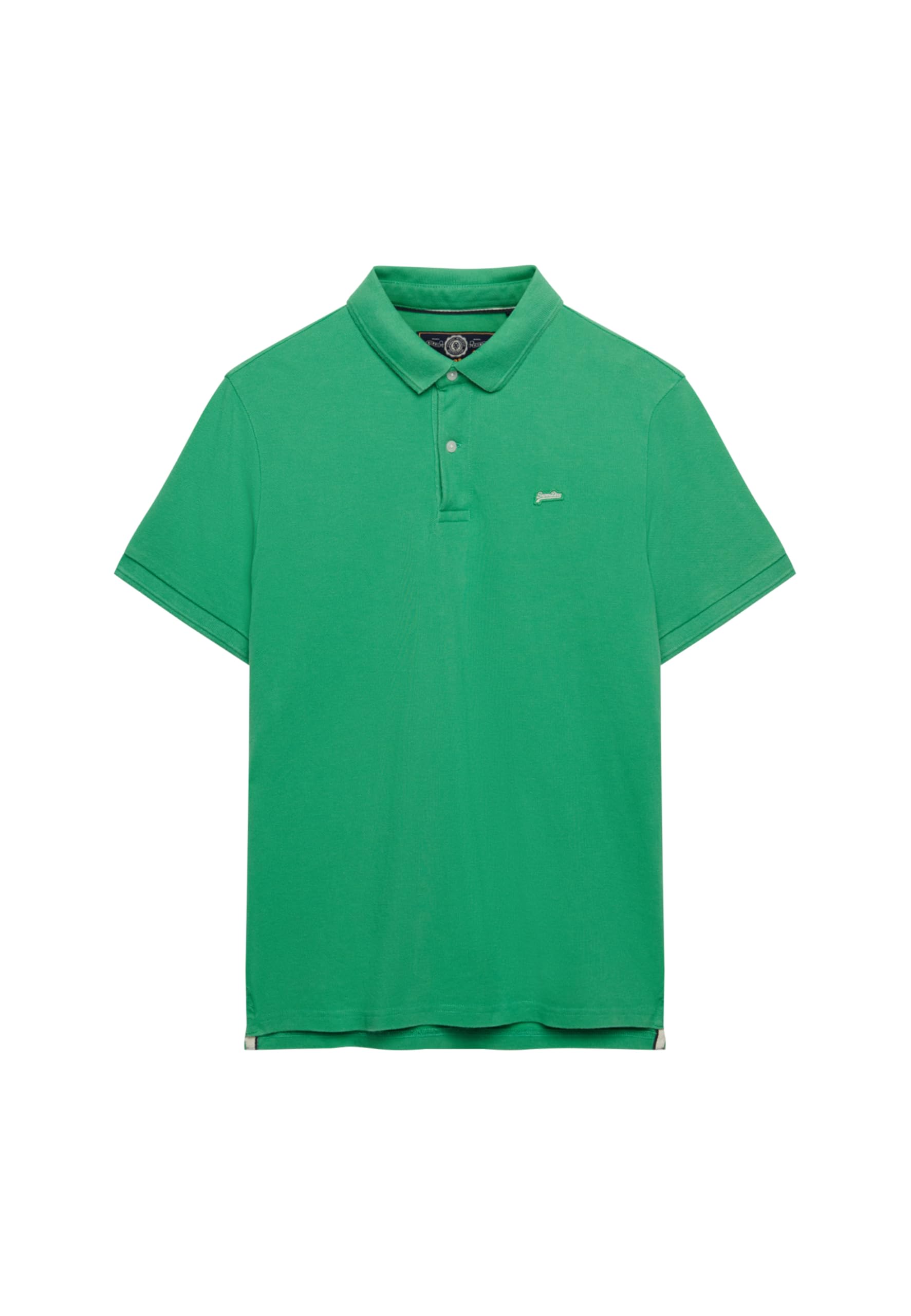 Superdry Men's Classic Pique Polo Shirt, Island Green, L