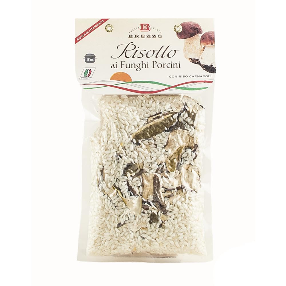 Brezzo Tris di Risotti de 300 g au radicchio, Citrouille et champignons cèpes