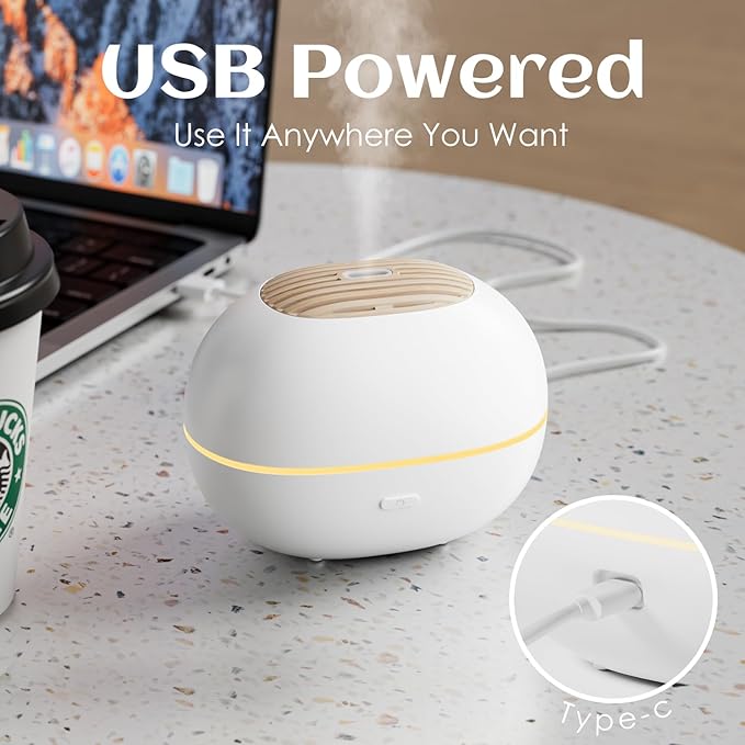 Difusor de Aromas Eléctrico SoulOrigin 100ml con Luz Cálida y Apagado Automático miniatura 4