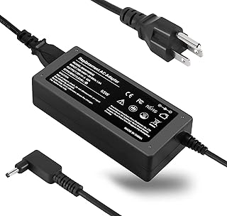65W 19V 2.37A AC Adapter Replacement For Acer Chromebook R11 11 13 14 15 Charger C720 C738T CB3 CB3-532 CB3-111 CB3-131 CB3-132 CB3-431 CB3-531 CB5 CB5-132T CB5-571 C731 R13 Computer Laptop Power Cord