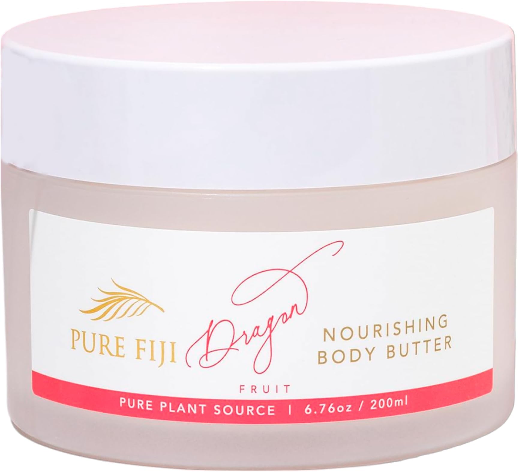 PURE FIJI Body Butter - Moisturizer Body Butter Cream - Face Cream and Body Lotion for Dry Skin with Natural Oils & Vitamin E, Body Butter For Women for Men, Dragon Fruit, 6.7 Oz