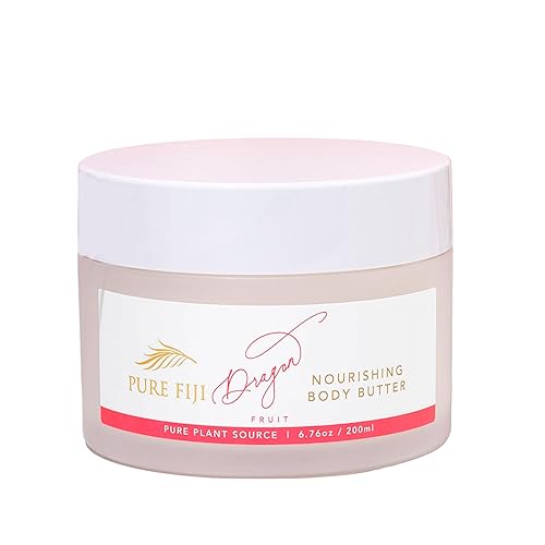 PURE FIJI Body Butter - Crema hidratante de mantequilla corporal, crema facial y loción corporal para piel seca con aceites naturales y vitamina E,