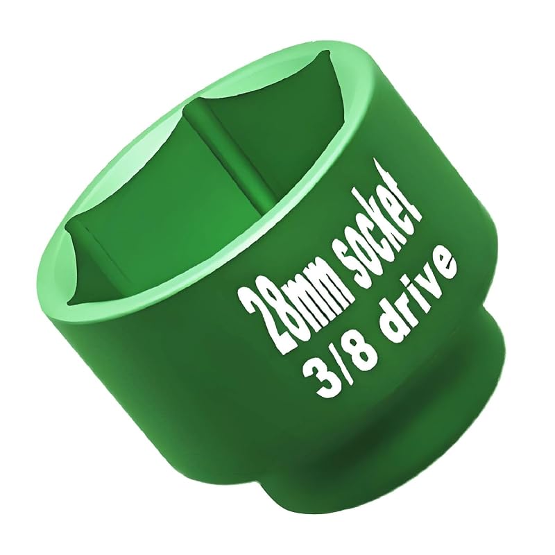 Soquete 28 mm para tampa do filtro de combustível Dodge Ram 6.7 Cummins, encaixe 3/8, Felisbieti TZ-1, verde