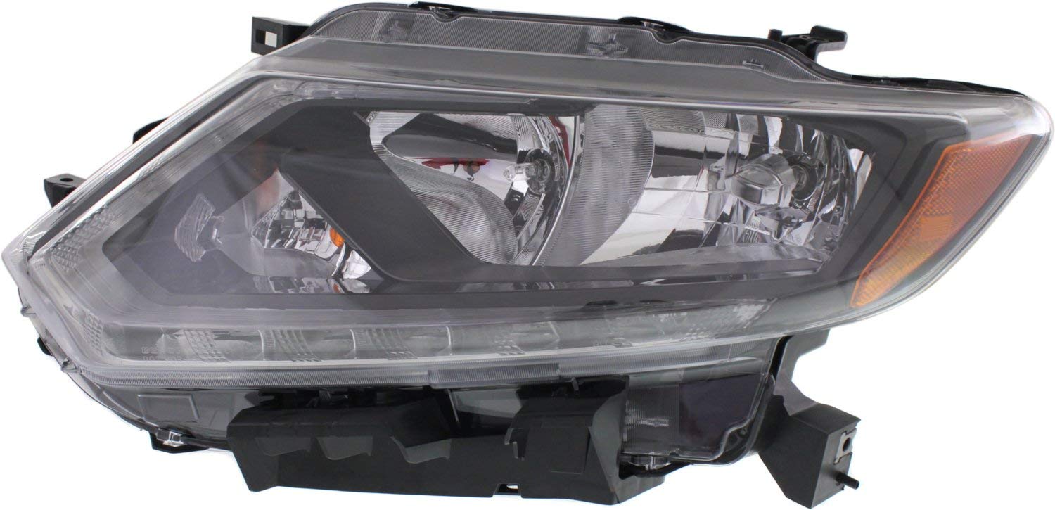 Garage-Pro Driver and Passenger Side Headlight for Nissan Rogue S SL SV 2014-2016 Halogen With bulb(s) For Models Without Premium Package Replaces# 260104BA2A 260604BA2A