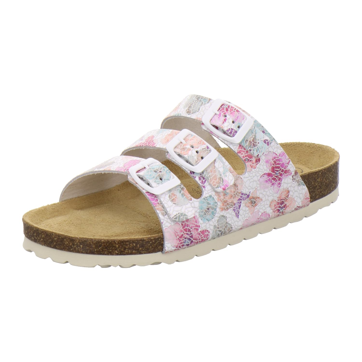 AFS-Schuhe 2133 sportliche Damen Pantoletten aus Leder, praktische Arbeitsschuhe, Bequeme Hausschuhe, Made in Germany