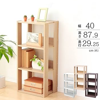 s*m様 オープンシェルフ　ウッドシェルフ　飾り棚　収納棚　ウッド× Amazon｜ラック 木製ラック オープンラック オープンシェルフ