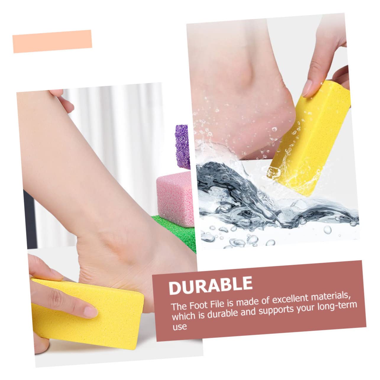 FRCOLOR 30pezzi Pietre Pumice Per Piedi Rimuovi La Morta e Scrub Per Pedicure Strumento Esfoliante Ergonomico