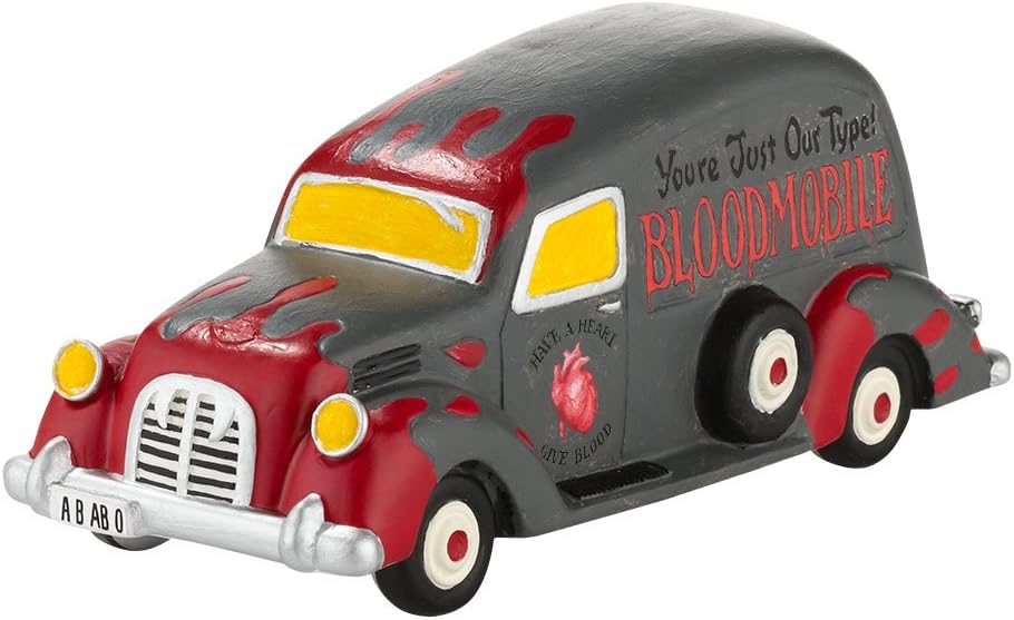 Department 56 Snow Village Halloween Beware of the Bloodmobile Accessory Figurine, 2