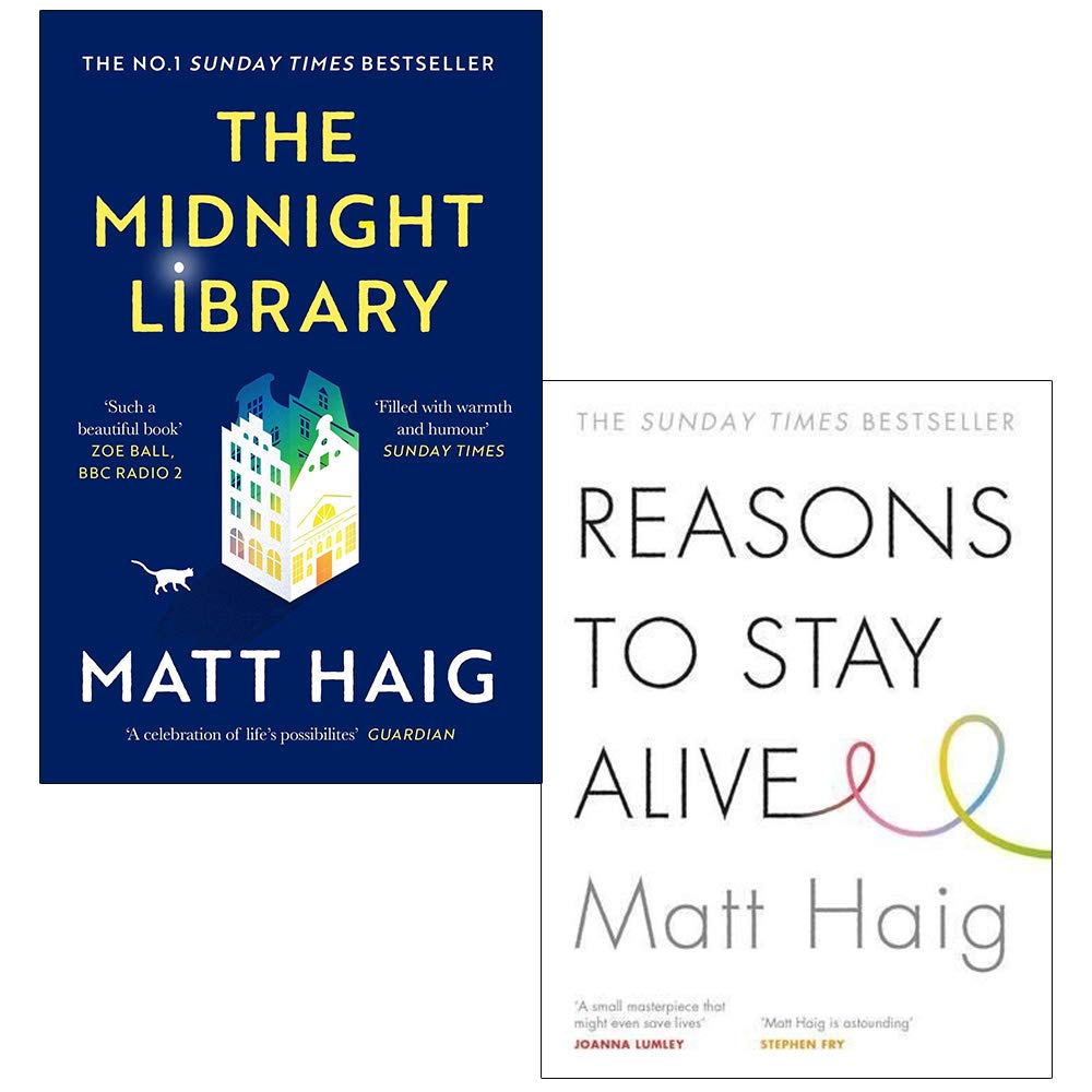 The Midnight Library [Hardcover] & Reasons to Stay Alive By Matt Haig 2