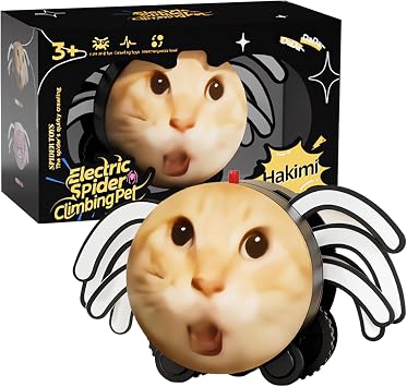 Electric Spider Toy - Funny Robot Spider Moving Toy for Kid, Crawl Movement & Prank Fun, Moving Interactive Game for Indoor Spider Pet, Climbing Animal Little Gift for Kid Birthday