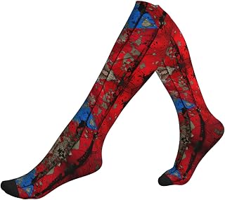 Puerto Rico Wallpaper Flag Print Compression Socks For Men Women 15-20 Mmhg Running Support Socks,For Athletic Flight