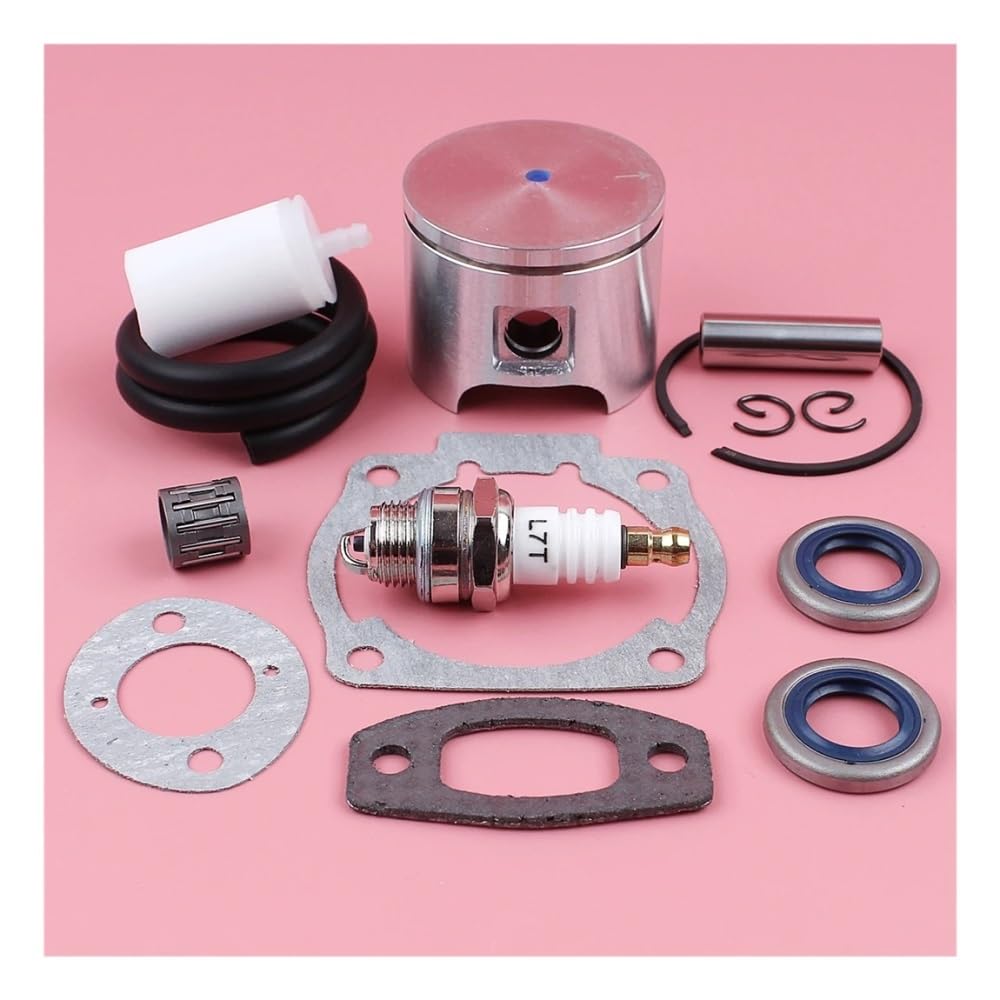 Kit piston 46 mm pour tronçonneuse 55 remplace pièce 503608171 avec joints d'huile