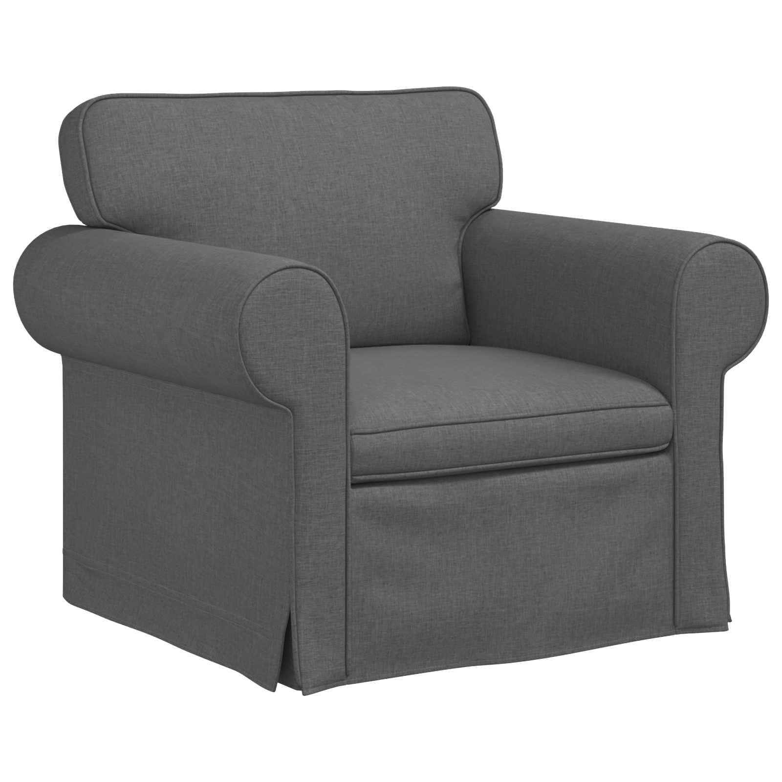 Sofa narożna z funkcją spania, 2-częściowa, ciemnoszara, z funkcją relaksu i wysuwanym łóżkiem dla gości, do salonu, biura, lounge, 215 x 82 x 80 cm, materiał