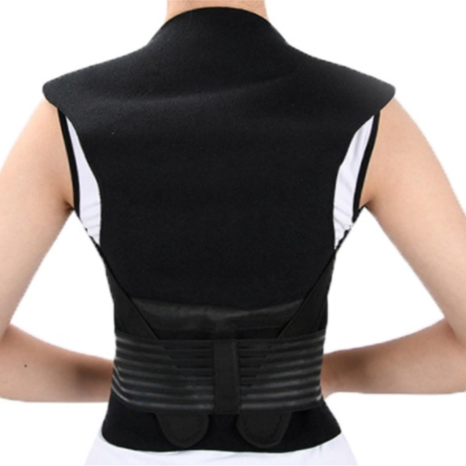 Faja Lumbar Cinturón De Soporte Espalda Completo con Calefacción Elfo, 108 Piezas Imanes, Chaleco Cintura Y Autocalentamiento, Lumbar para Columna Vertebral Soporte Lumbares(Large)
