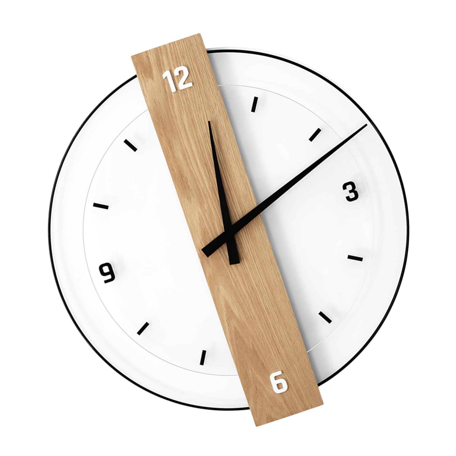 Buxuaaaa Rustics Wall Clock Battery Operated Silents None Ticking Clock Decorative Clocks for Kitchen, Bathroom, Living Room Decors Battery Operated Clocks