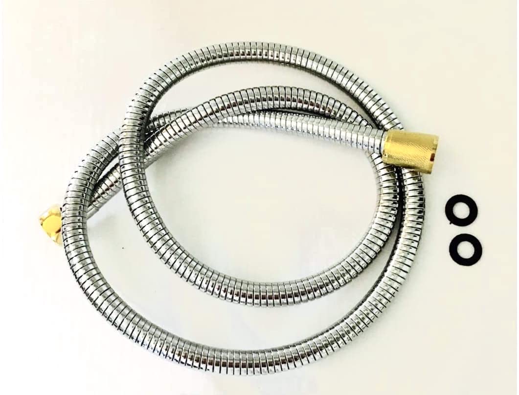 Brauseschlauch Duschschlauch DEHNBAR 1,20-1,60 m chrom gold