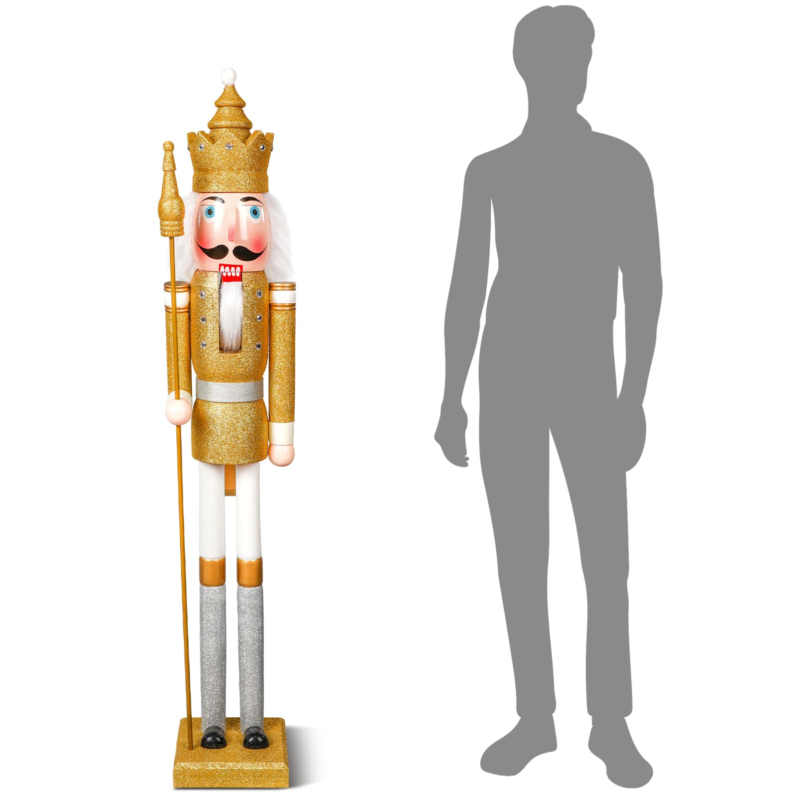 Nobel Gems Glass Ornaments - Glass Pride Nutcracker Ornament