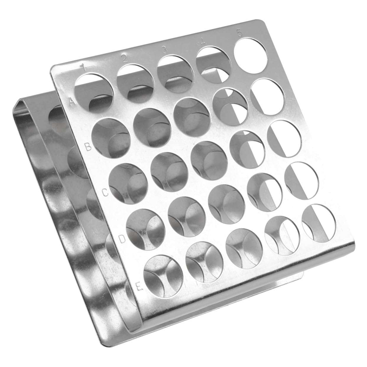PRETYZOOM 3 Pezzi Supporto per Provette in Acciaio Inossidabile Struttura Z Leggera e Portatile per Laboratorio Scolastico Organizzatore Tubo Centrifuga Facile da Usare Accessorio Essenziale
