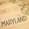 Totally Bamboo A Slice of Life Maryland State Serving and Cutting Board, 11" x 8.75" #2