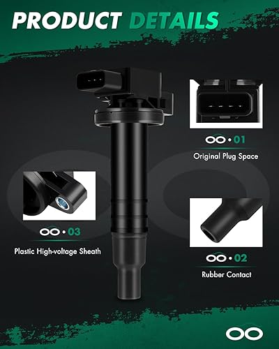 Vista 181 de SCITOO 1 bobinas de encendido con 4 bujías de iridio para Chevrolet 2011-2015 Cruze 1.4L 2016 Cruze Limited 1.4L 2012-2020 Sonic 1.4L 2013-2021 Trax