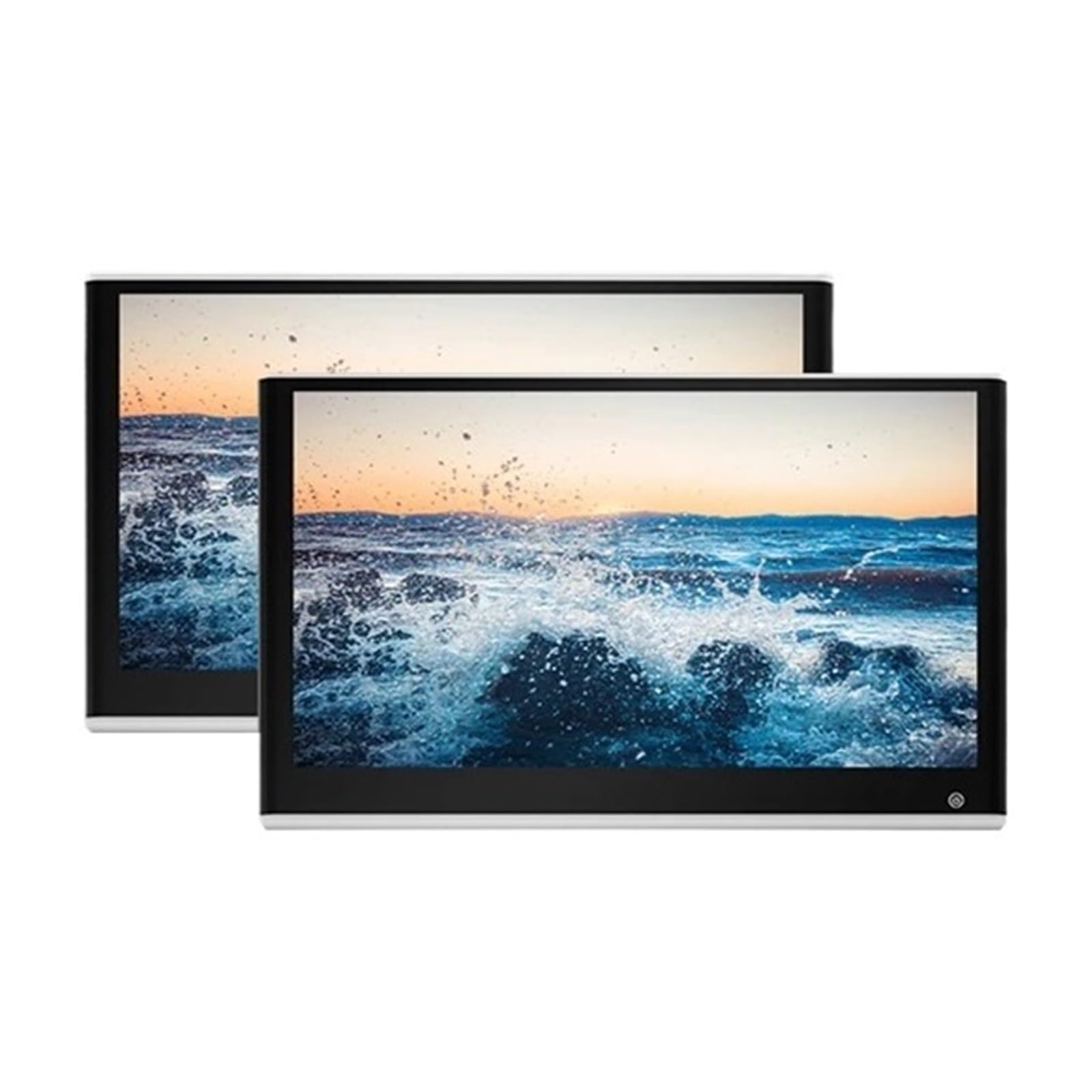 11.6/13.3 Inch 4+64G Headrest Car Monitor IPS Tablet Touch Screen 4K Multifunction Video Player Car Rear Seat Display FM (2 Pcs Silver 11.6)