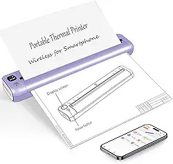 Rongta Impressora portátil sem fio para viagens, Bluetooth WiFi, impressoras térmicas sem tinta para 21,6 cm x 28 cm, letra EUA e tamanho A4, compatível com Android, iOS, telefone, Mac, Windows