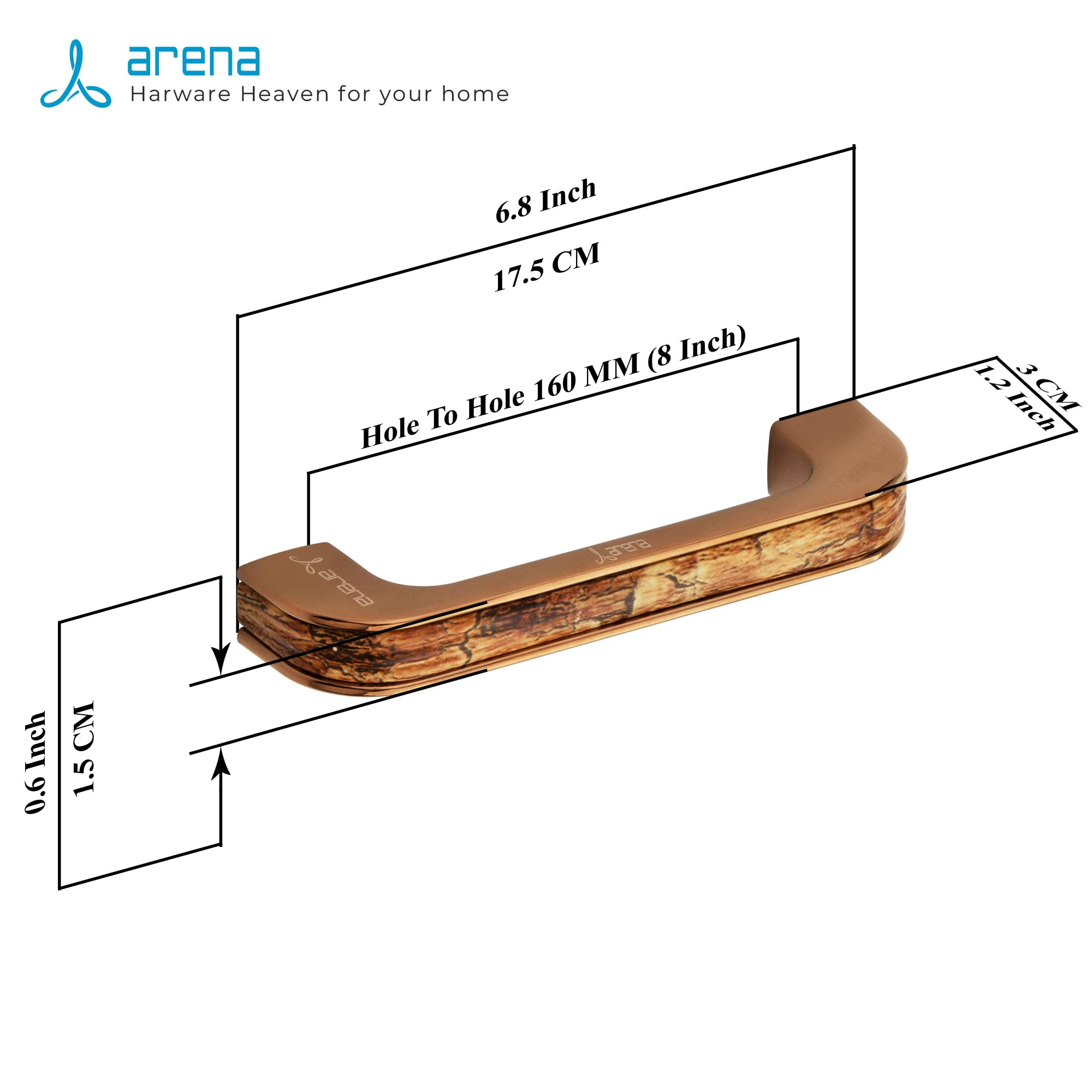 Rose Gold Cabinet Pulls - Modern Hardware Handles -2 Rose Gold Cabinet Pulls - Modern Hardware Handles -2