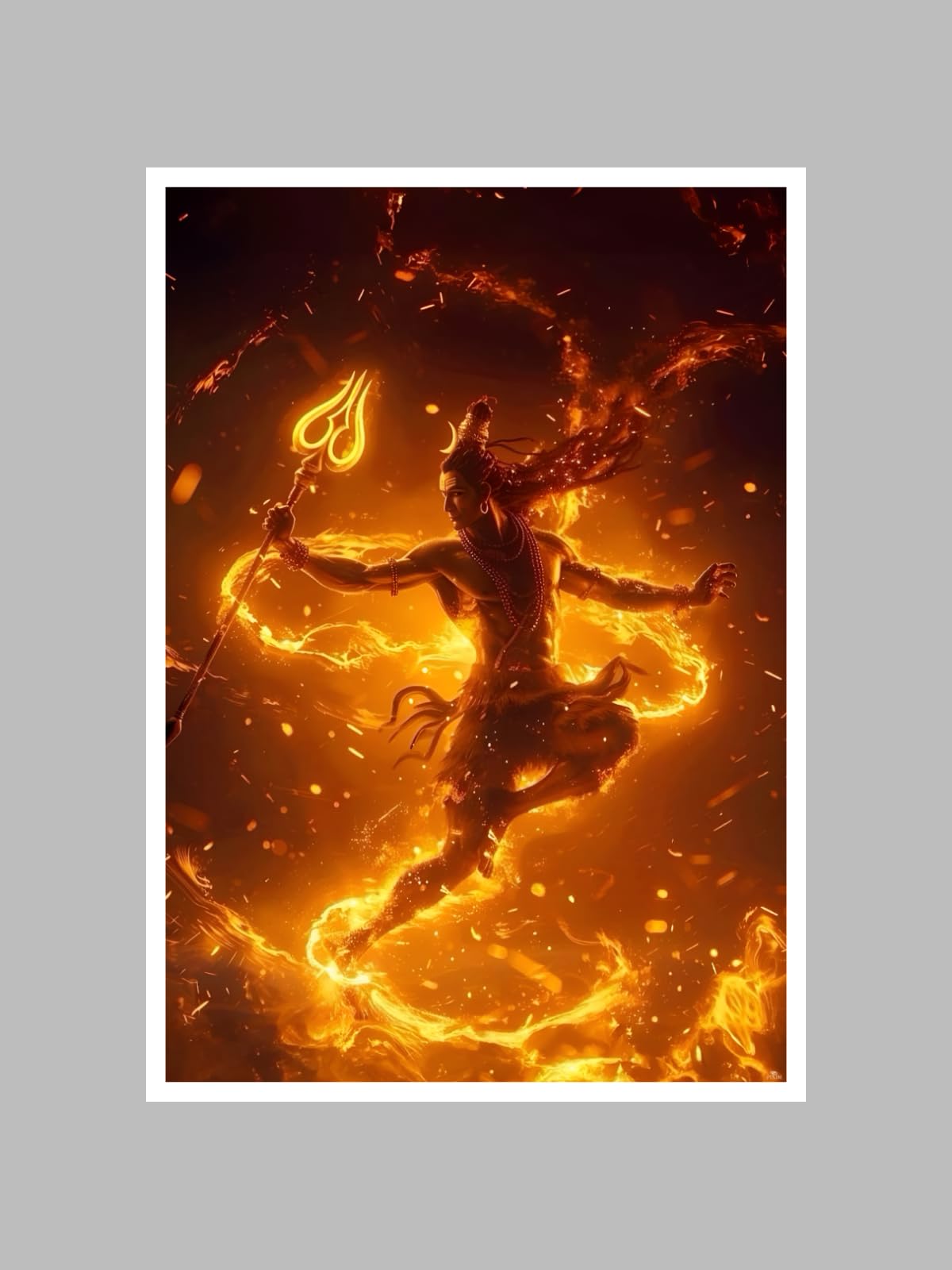Pixim - Krishna-Shiva-god Self-Adhesive Wall Sticker for Home Decor - Bedroom, Living Room, Office, Gaming Room, Glass, Windows, Doors, Refrigerator (A4(8x11) in, Shiva_Dance) (B0DBDQX5XQ) Amazon Price History, Amazon Price Tracker