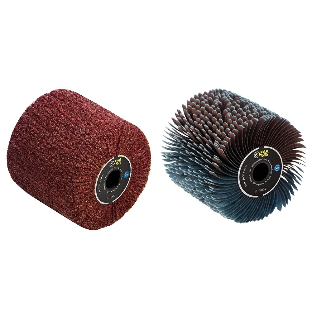 Brosse en fibres synthétiques Fartools 110873 rouge diamètre 120 mm pour rectifieuse REX120C