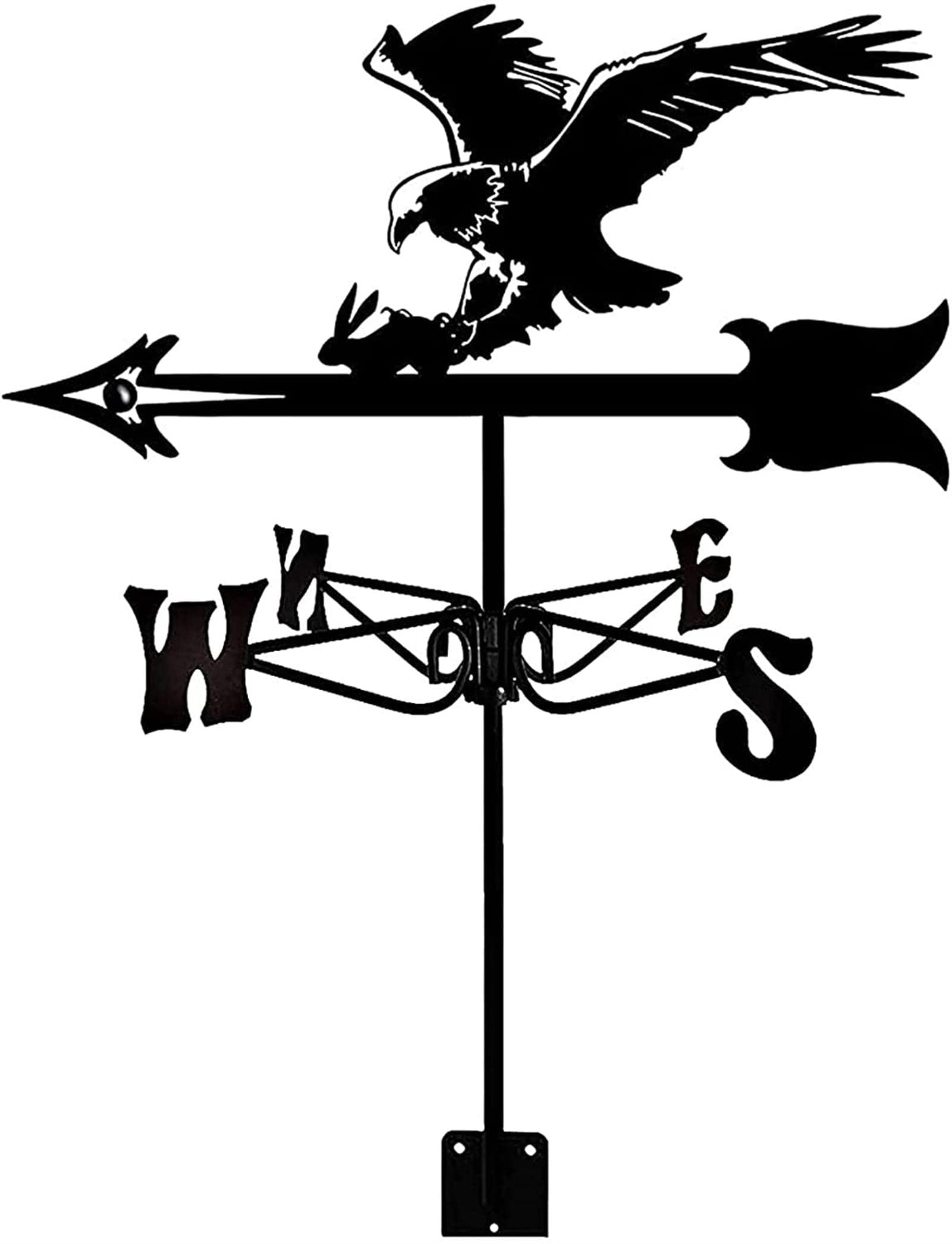 Wiatrowskaz dla zwierząt ze stali nierdzewnej Retro trwały wiatrowskaz w domu Żelazny wiatrowskaz Metalowy wskaźnik kierunku wiatru do montażu w ogrodzie Dekoracja podwórka (wiewió