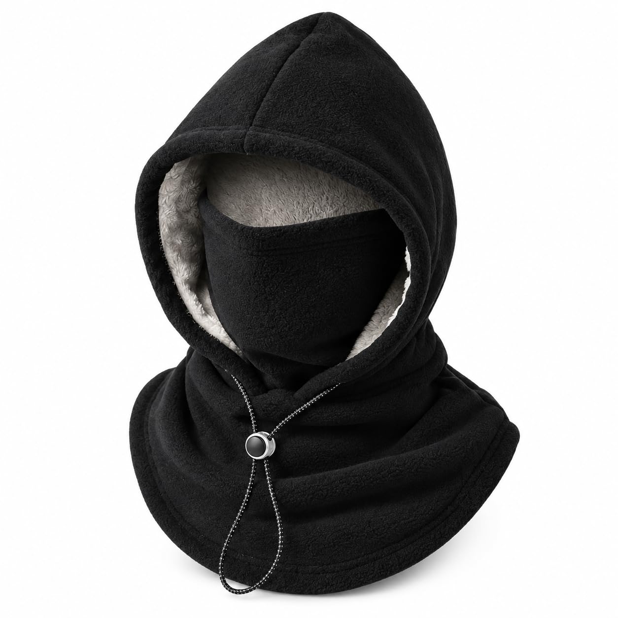 ByCallMax One Piece Flannel Warm Mask Hat, 3-in-1 Winter Hat with Face & Neck Coverage, Windproof Warm Headwear for Daily Outdoor Wear