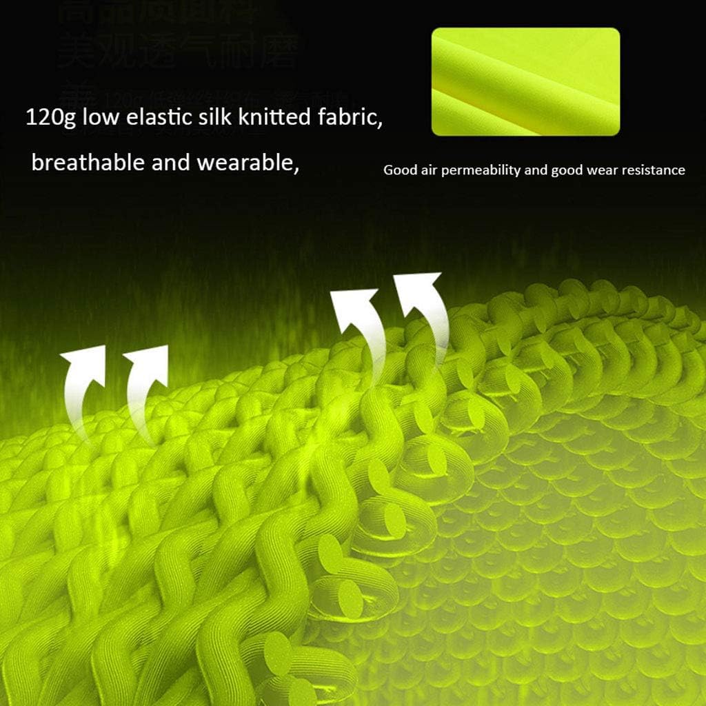 hi vis chaleco reflectante de alta visibilidad, Chaleco de seguridad Traje reflectante ligero Tejido de punto Chaleco reflectante
