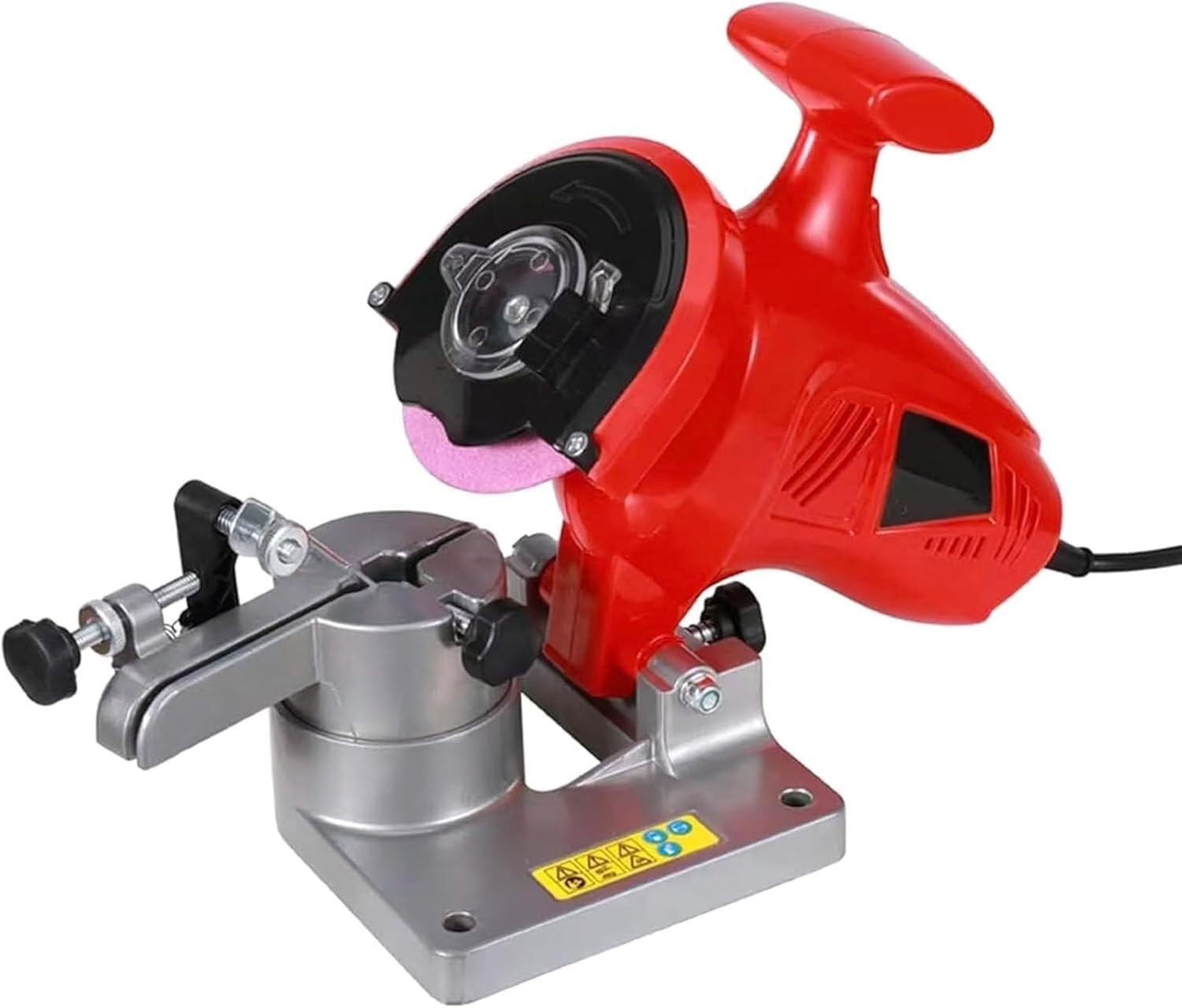 Kit de afilador de motosierra eléctrico, 8400 RPM con ángulo ajustable y cubierta de seguridad, amoladora portátil for todas las cadenas de motosierra, ideal for propietarios
