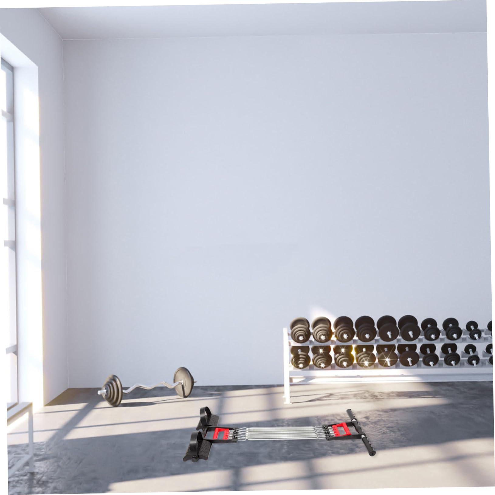 Męski oporowy ekspander klatki piersiowej, ergonomiczne uchwyty, wielofunkcyjny sprzęt fitness do treningu ramion klatki piersiowej i pleców, trenażer sprężynowy do domowej siłowni fitness