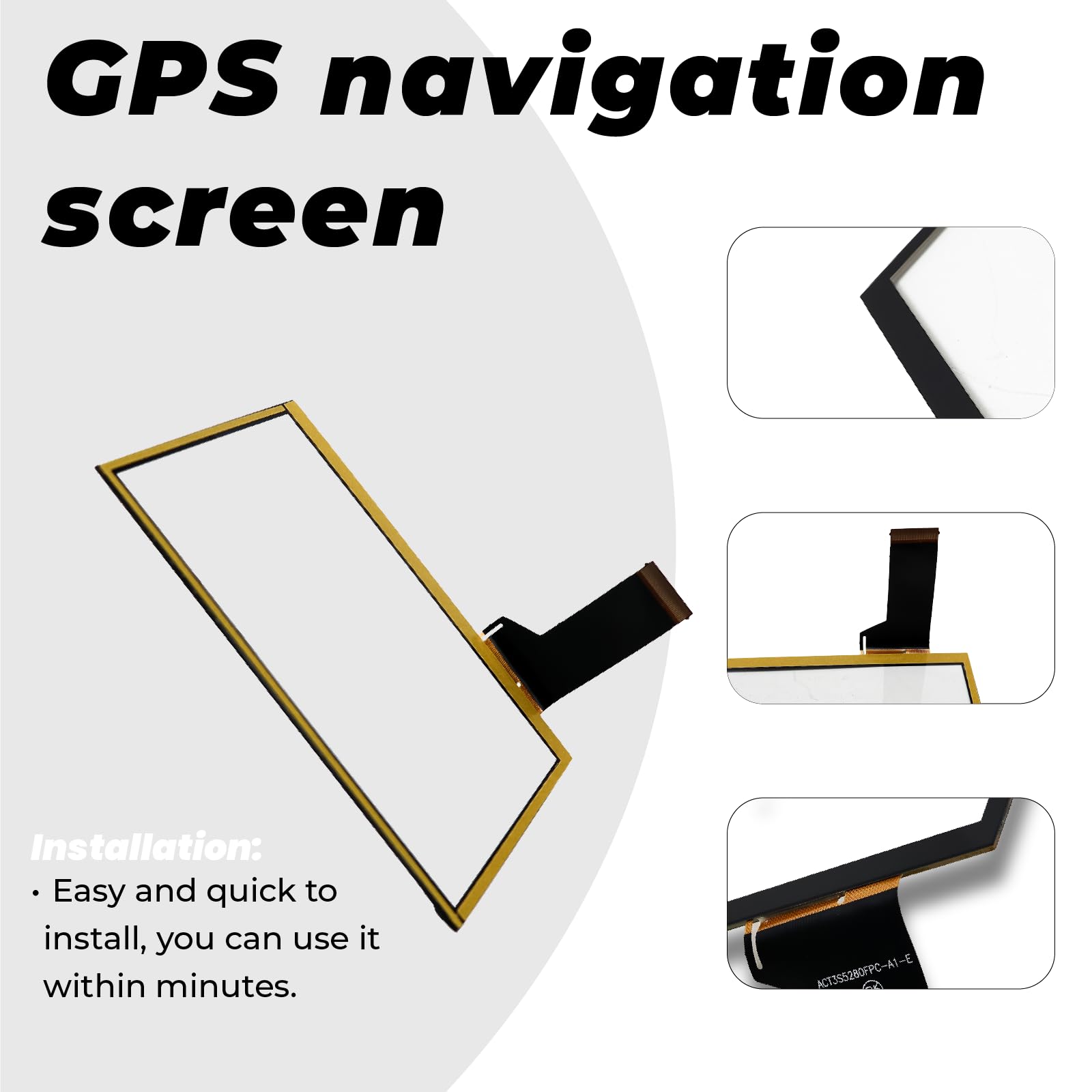Pantalla táctil LCD digitalizador para VW Passat B6 CC Golf 7 Tiguan Transporter T6 Caddy 2 Fabia Superb Yeti Alhambra WVGA0633F00045 5L0035680