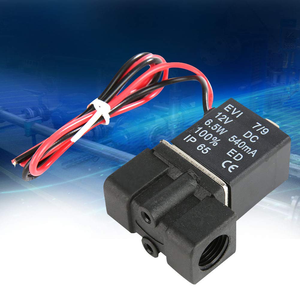 Amazon | 常閉電磁弁 DC12V 1/4 