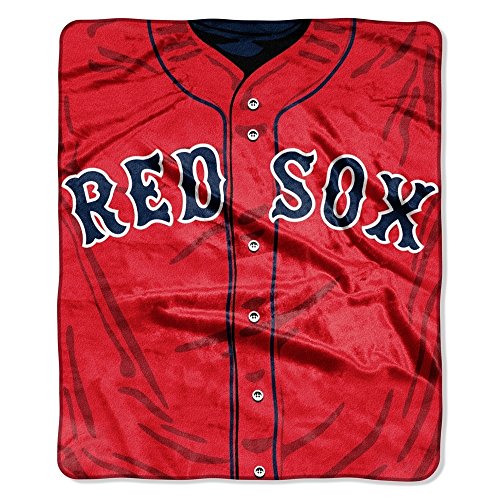 Northwest MLB Boston Red Sox Unisex-Adult Raschel Throw Blanket, 50
