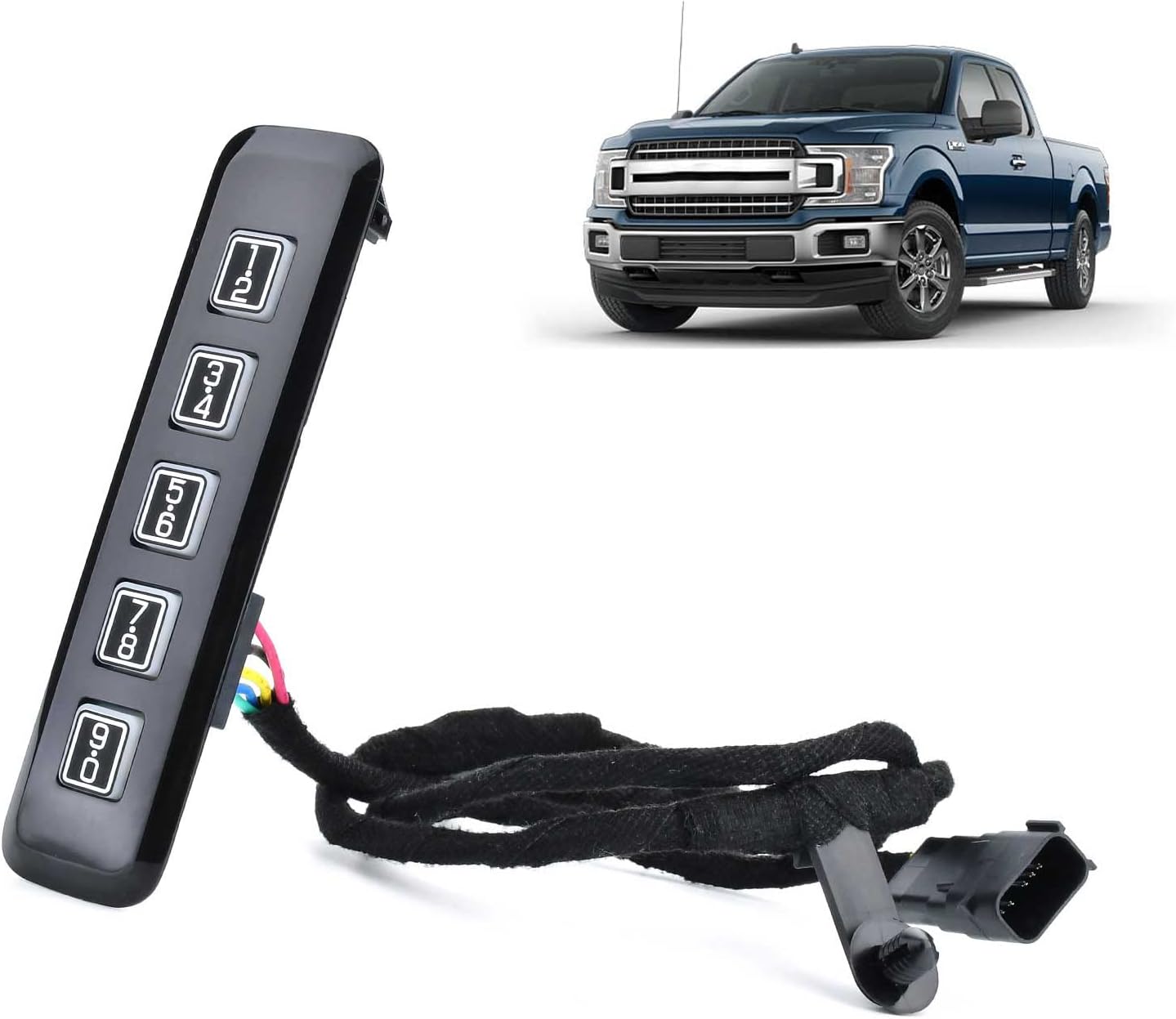 Keyless Entry Keypad Driver Side Left Compatible with F150 2015-2020 F250 Super Duty F350 Super Duty 2017-2020 Replace OE# 601-046 FL3Z-14A626-AD