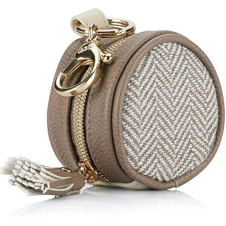 Amazon Com Itzy Ritzy Pacifier Case With Clip Pacifier Charm Pod Includes Clasp To Easily Attach To A Diaper Bag Or Purse Measures 2 5 In Diameter And Holds 2 Pacifiers Vanilla Latte Baby