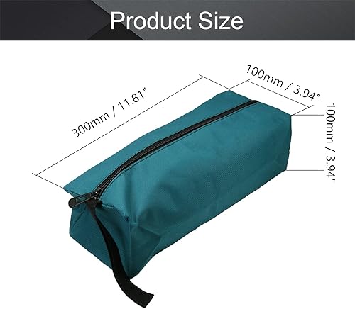 Miniatura 8 de Utoolmart Bolsa de herramientas profesional, 9.8 x 3.3 x 2.7 pulgadas (largo x ancho x alto), bolsillos para herramientas de lona Oxford,