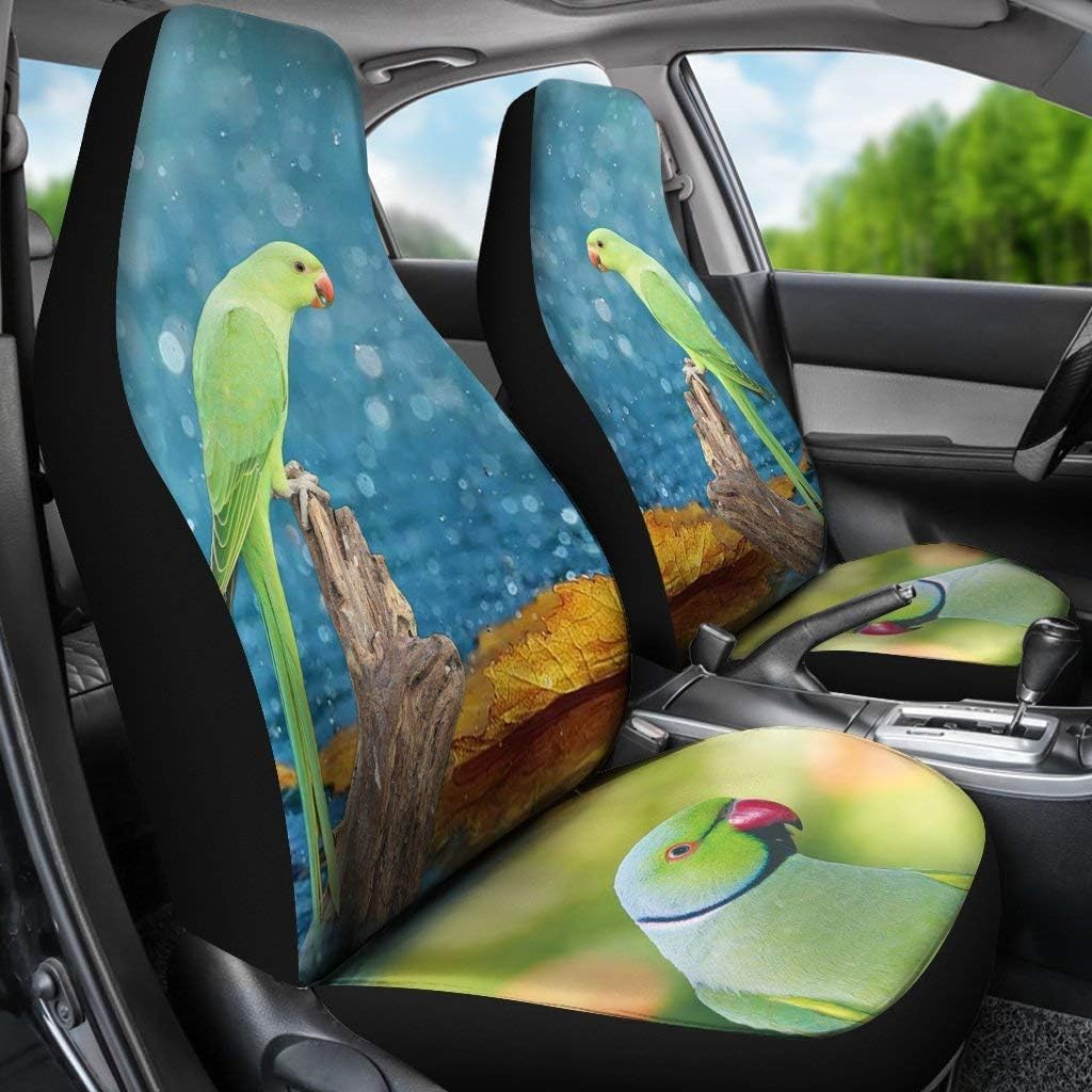 Rose-Ringed Parakeet Print Car Seat Covers