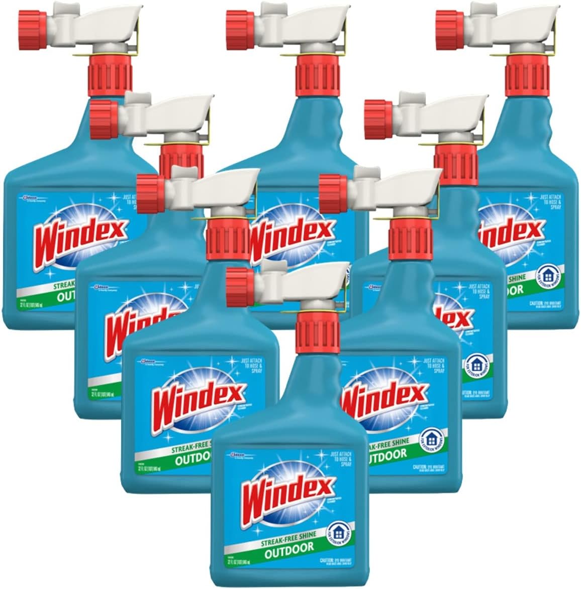Windex Outdoor Window and Glass Cleaner for Hose Ammonia