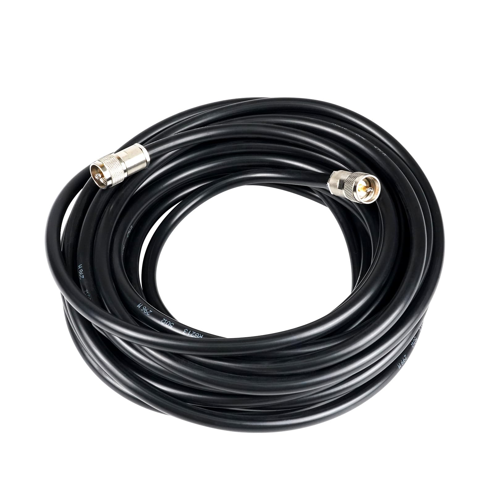 Retevis Cavo coassiale, RG213 VHF/UHF CB, 50 ohm, cavo di estensione coassiale puro con connettore SL16, cavo di prolunga a bassa perdita per radio mobile RT95, radio CB MB62 MB63A, radio Ham