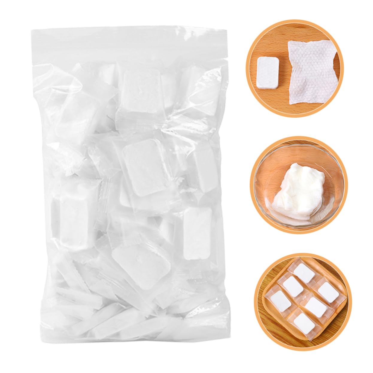 1packung Kompakte Kompressions-makeup-pads Vliesstoff Für Sanfte Gesichtsreinigung Für Make-up-entfernung Und Hautpflege