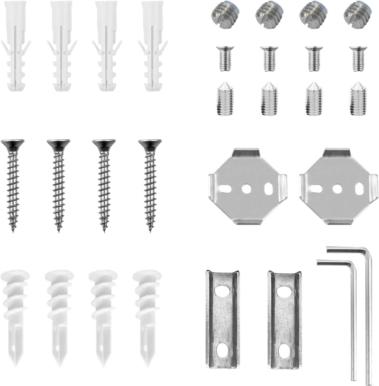 Mounting Hardware Pack, Only Used for KOKOSIRI's Bathroom Hardware, Includes Bracket Allen Wrench Stainless Steel Screw Kit, ACC-004