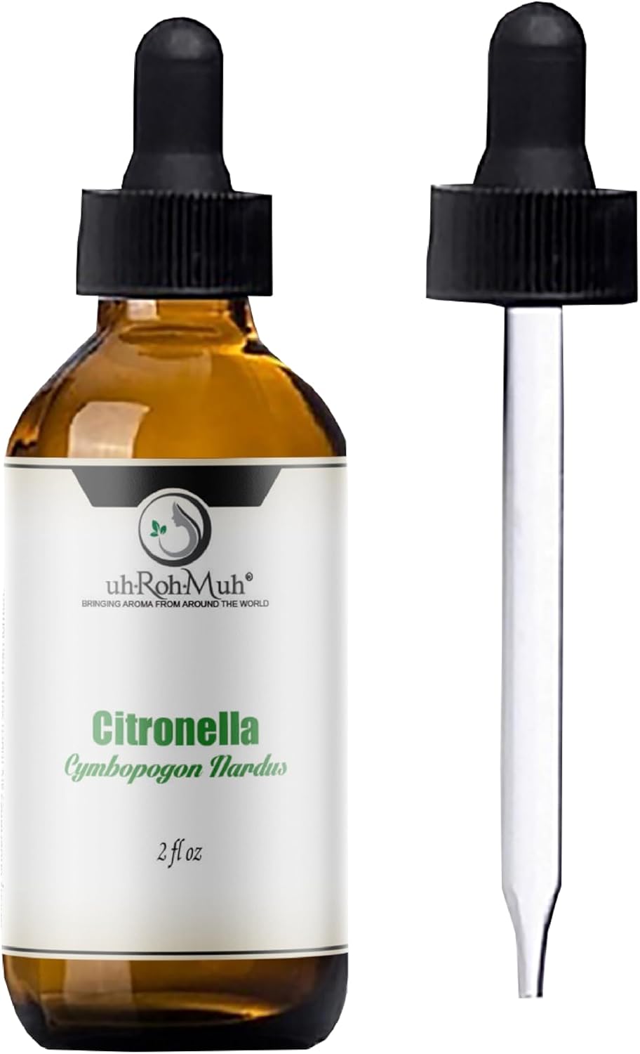 Citronella Pure Java Type Essential Oil – 100% Natural Steam-Distilled Cymbopogon Winterianus – Fresh Lemony Aroma with Woody Undertones for Diffusers, Candles, Aromatherapy Uses 5ml with euro dropper