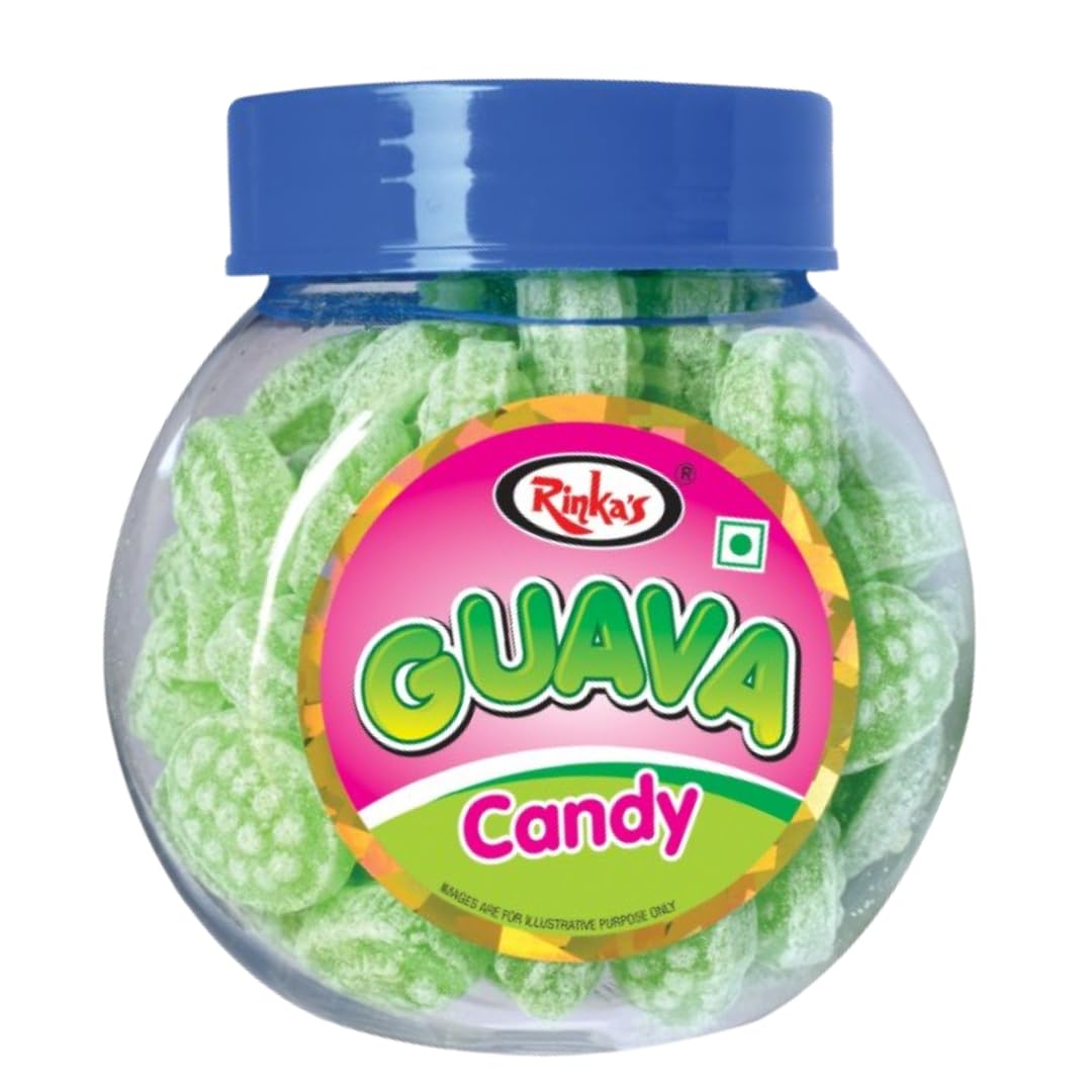 Rinka’s Retail Jar Guava Candy - 170 g | Guava Candy | Guava Masala Candy Sugar Candy Fruit Flavored Khatti Mithi Goli | Refreshing Guava Flavoured | After Meal | Fruit Flavoured Candy | Amrud Goli (B0D9BP1NKJ) Amazon Price History, Amazon Price Tracker