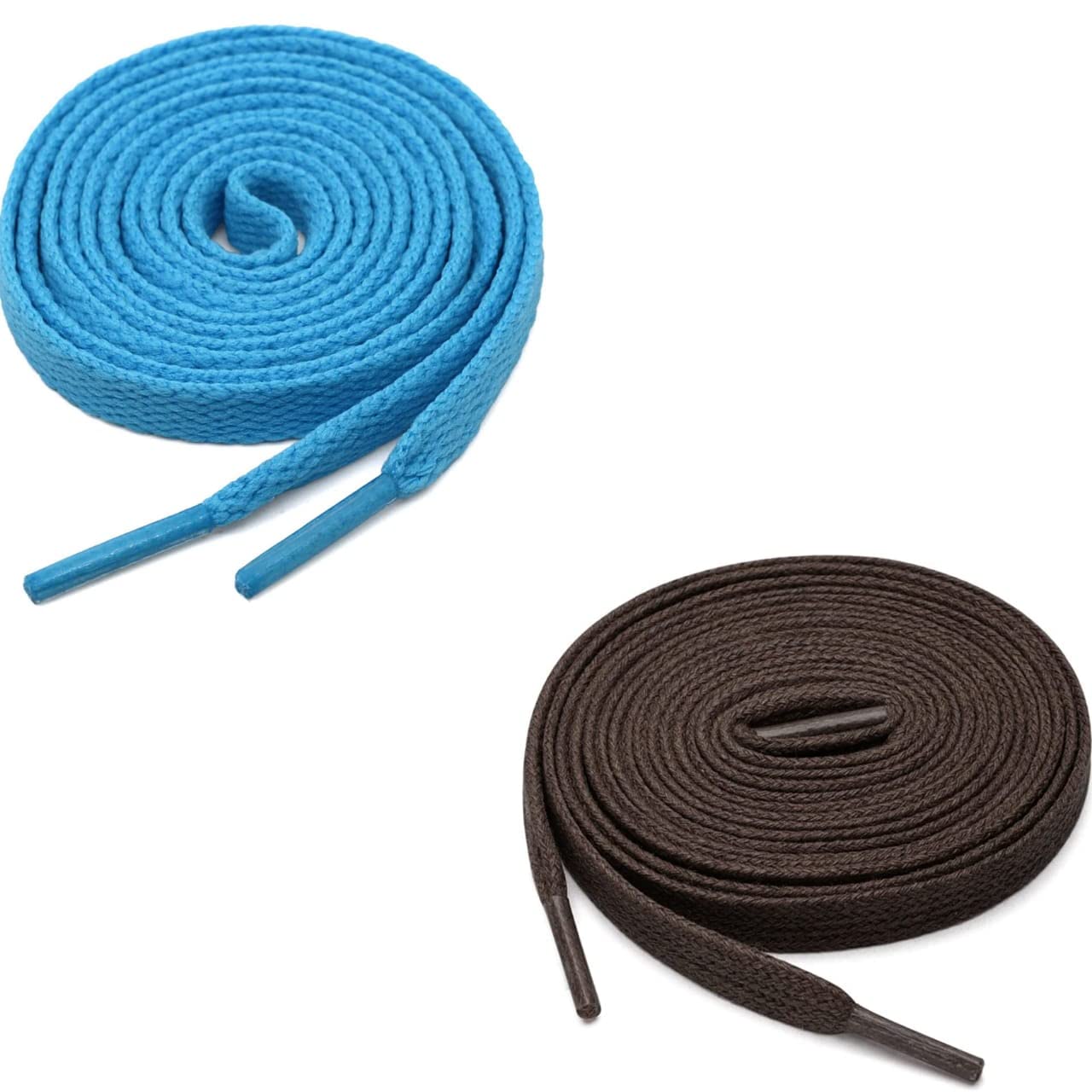GRAH SANGRAH® (2 Pair (1 Pair Per Single Color) Flat Unisex Shoelaces for Sport, Running Casual Shoes. (120 CM, Dark Brown-Sky Blue) (B0BYP1Z5HN) Amazon Price History, Amazon Price Tracker