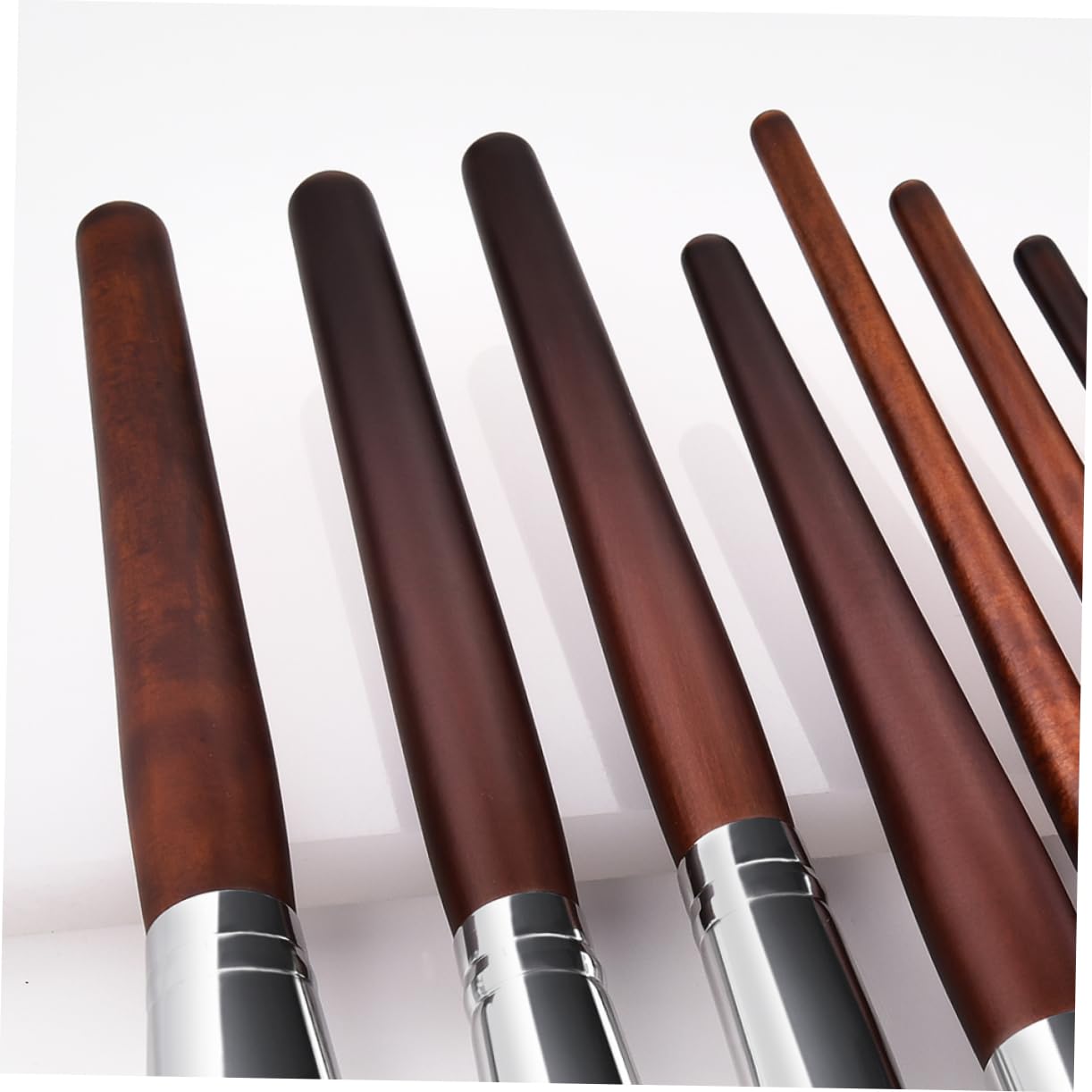 minkissy Set Di 3 Pennelli Per Il Trucco Con Manico in Legno E Setole in Nylon Kit Di Pennelli Per Cosmetici Per Donne E Signore Aspetto Naturale 10 Pezzi*3